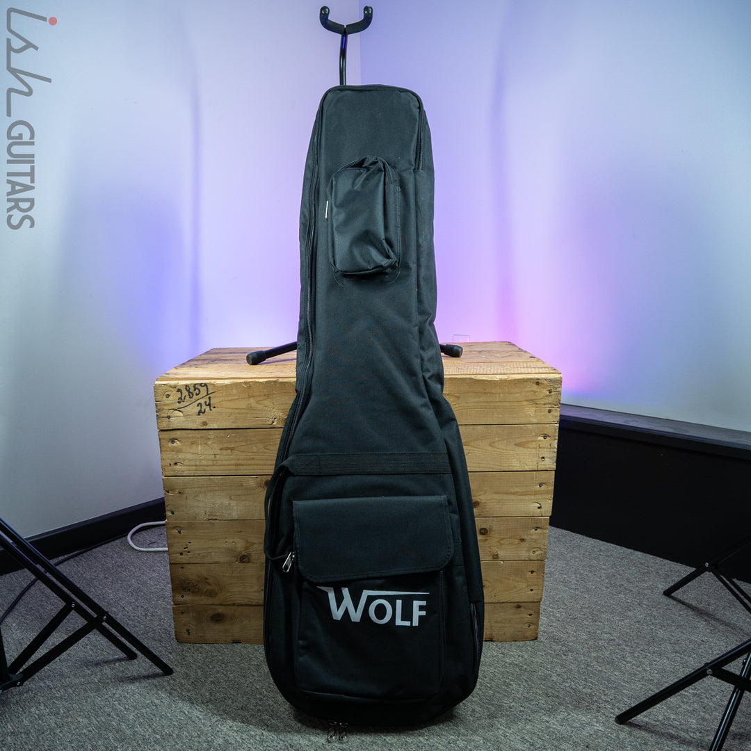 2010s Wolf S10-6 Lined Fretless Bass Rosewood Top