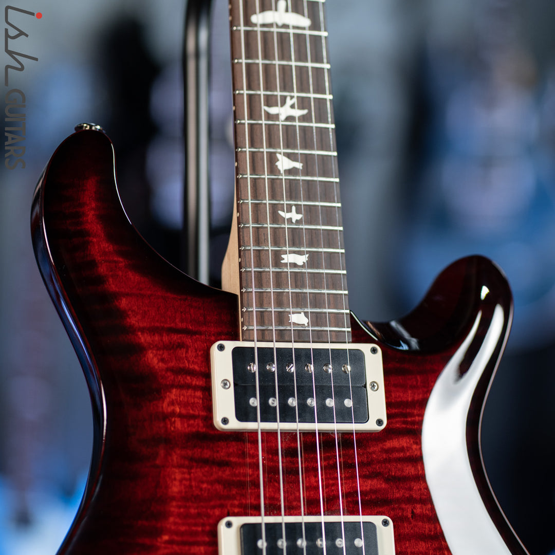PRS CE 24 Semi-Hollow Fire Red Burst Smokewrap