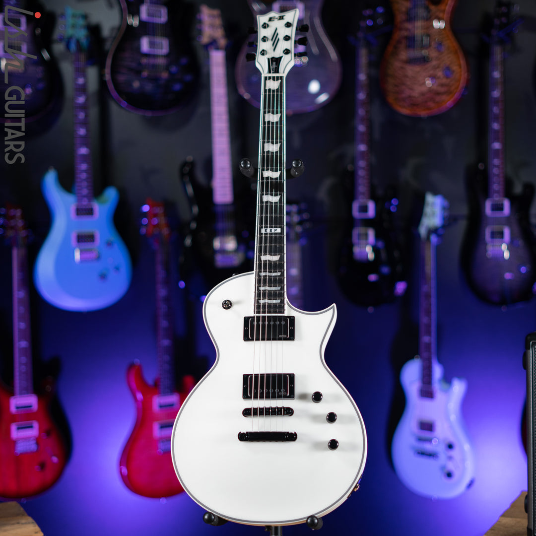 ESP E-II Eclipse Electric Guitar Snow White Satin