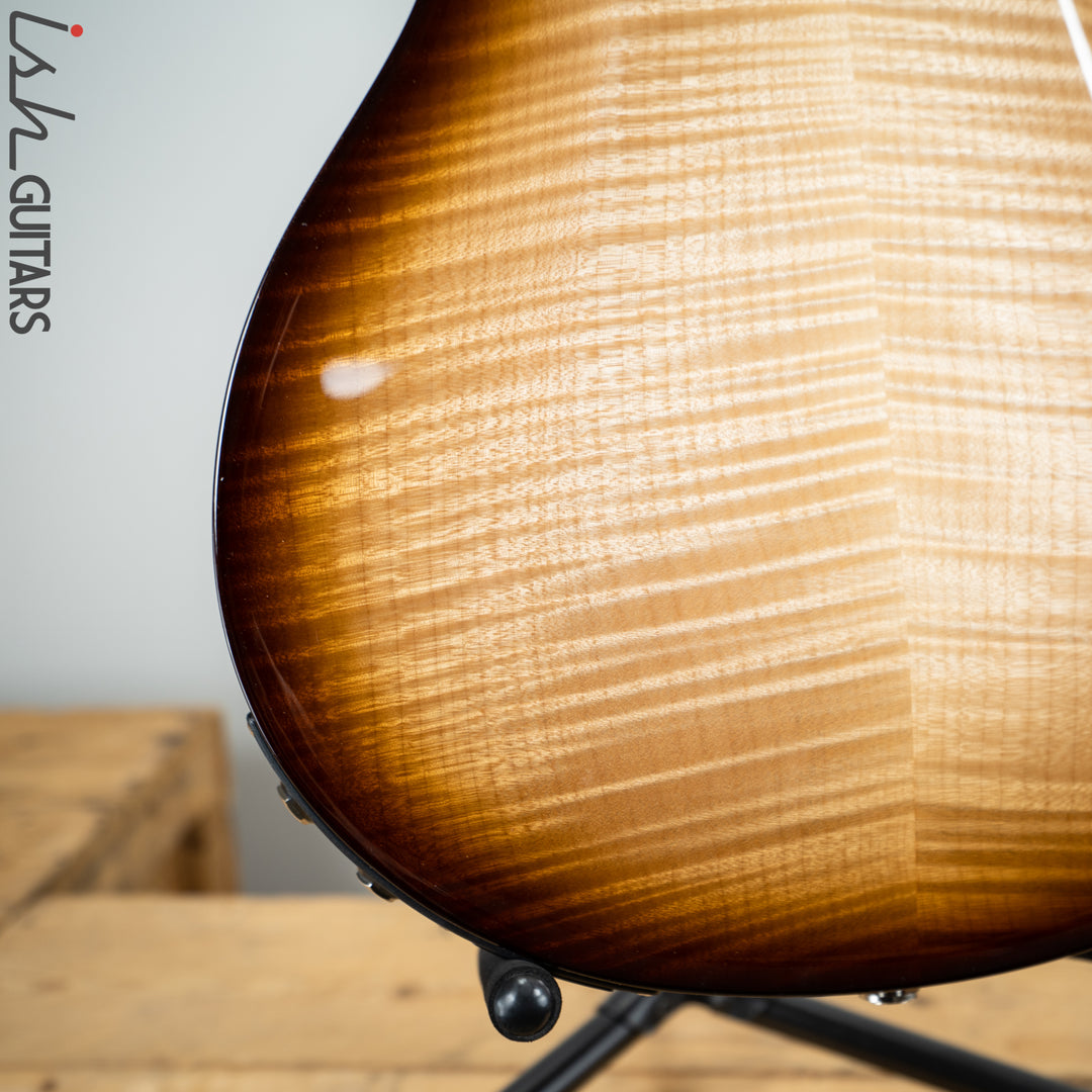 2019 Paul Reed Smith PRS Hollowbody II Piezo Natural Tobacco Wrap Burst Ebony Fretboard