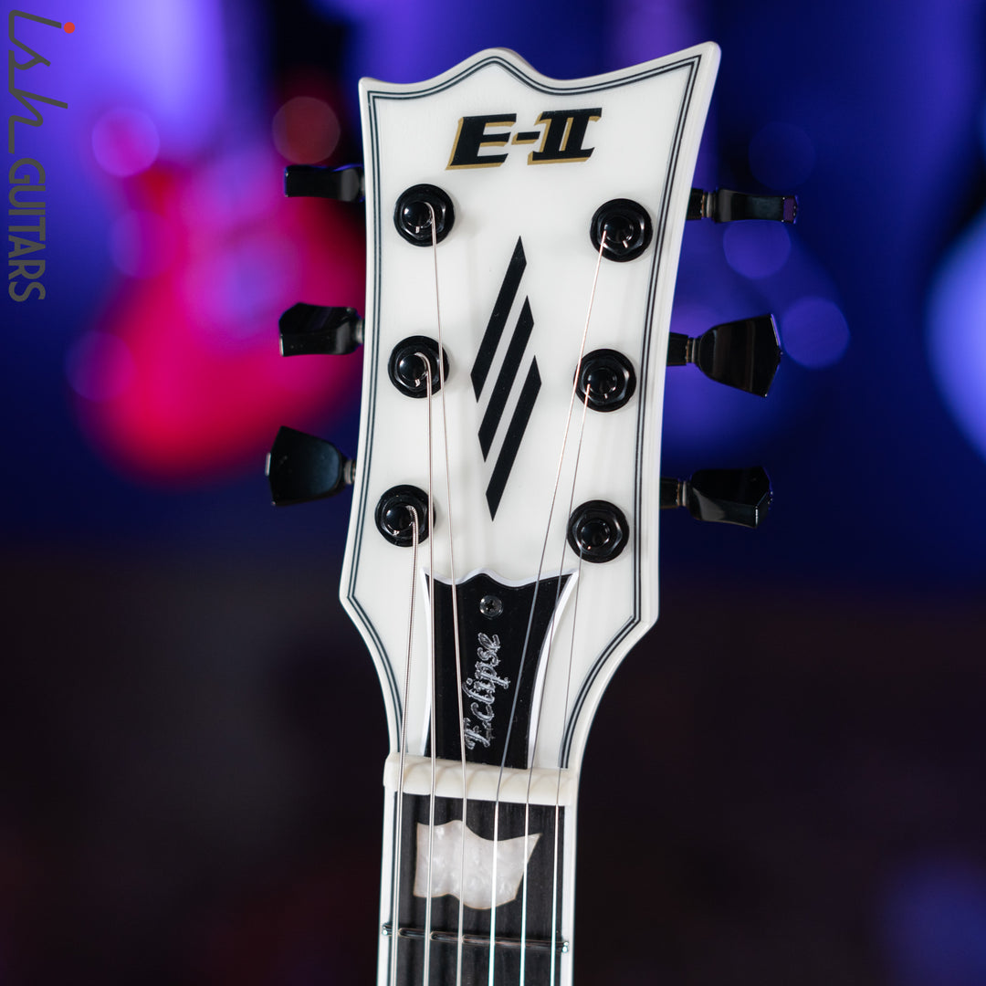 ESP E-II Eclipse Electric Guitar Snow White Satin