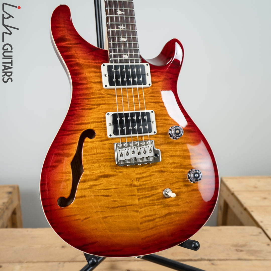 PRS CE 24 Semi Hollow Dark Cherry Sunburst