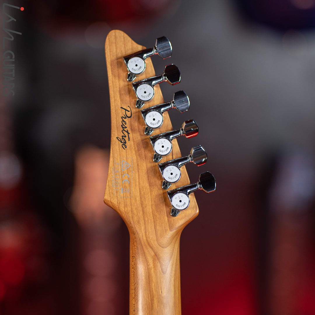 2019 Ibanez Prestige MM1 Martin Miller Signature Transparent Aqua Blue