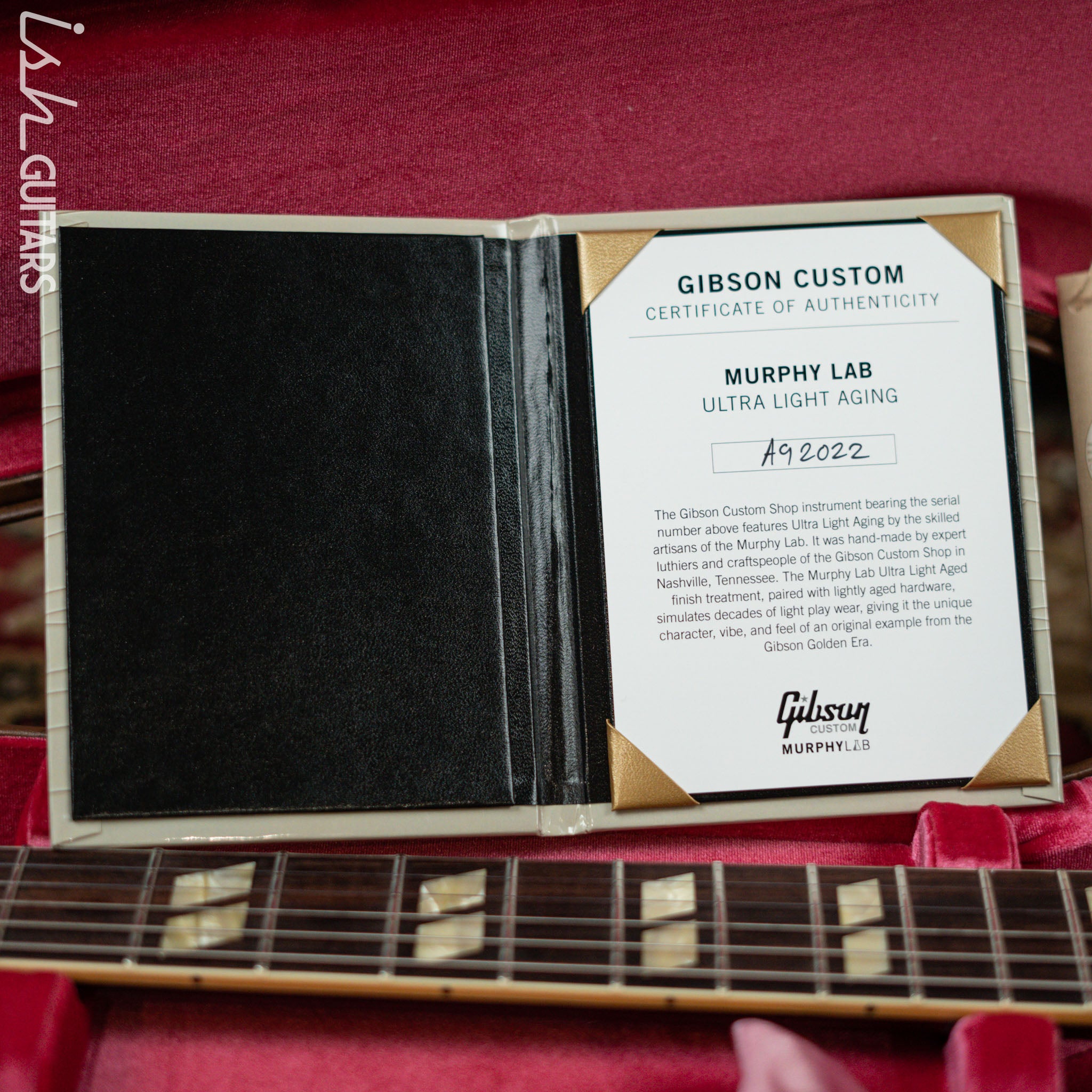 2022 Gibson Custom Shop ES-335 Murphy Lab Aged Relic Black – Ish