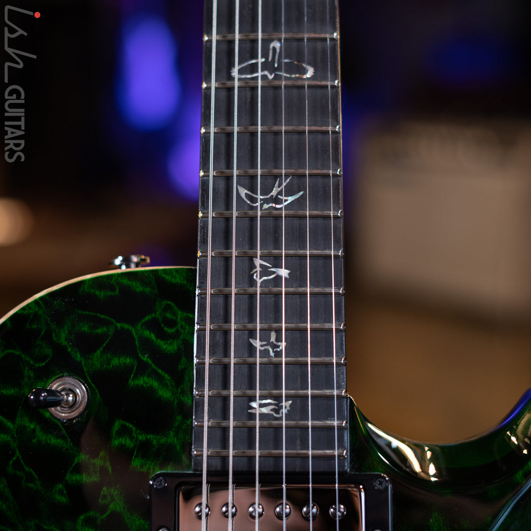 PRS Wood Library Tremonti Stoptail Jade w/ Green Burst 10 Top Quilt