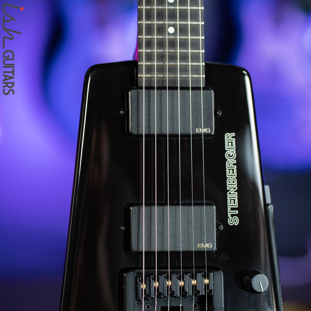 1989 Steinberger GL2T Trans Trem Guitar Black
