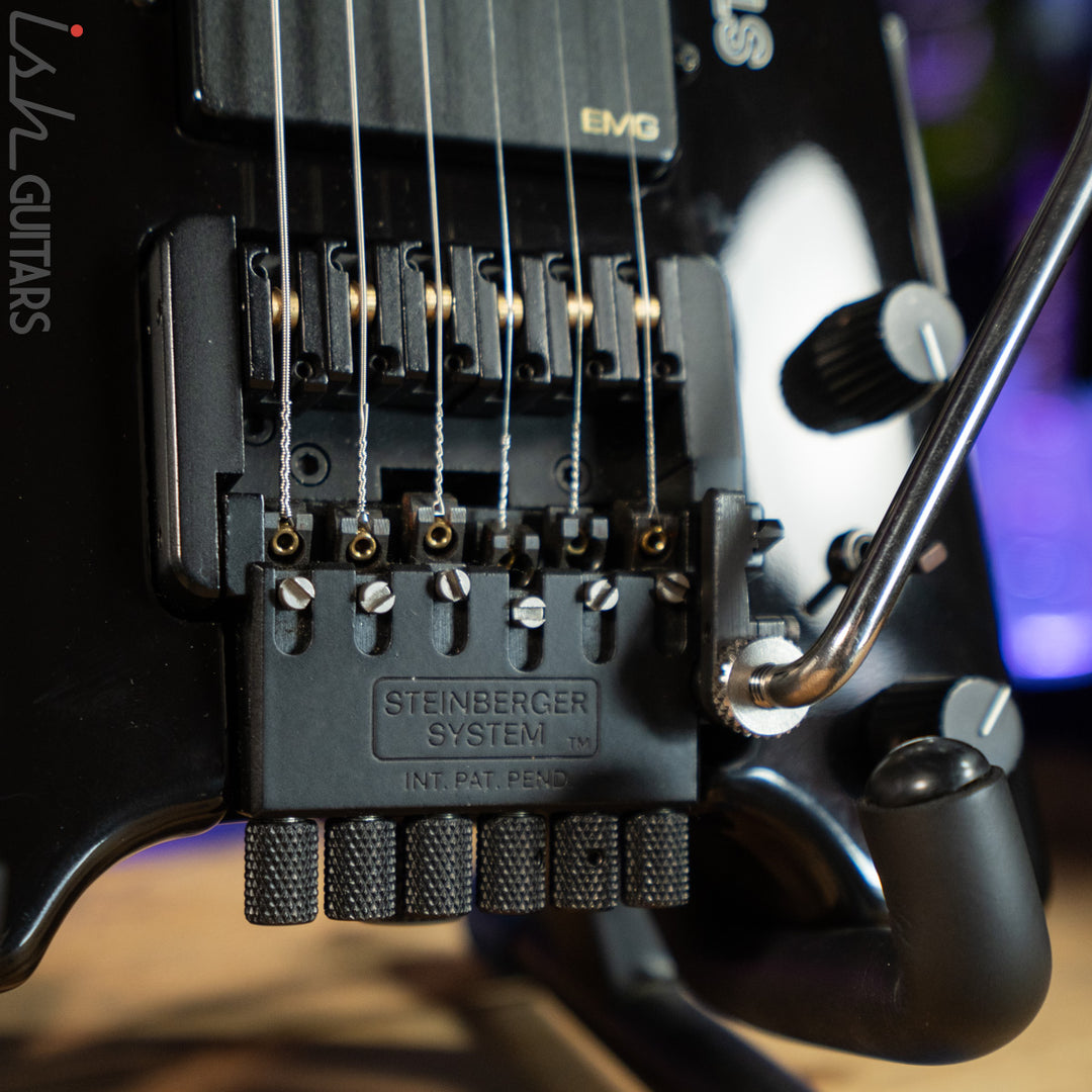 1989 Steinberger GL2T Trans Trem Guitar Black