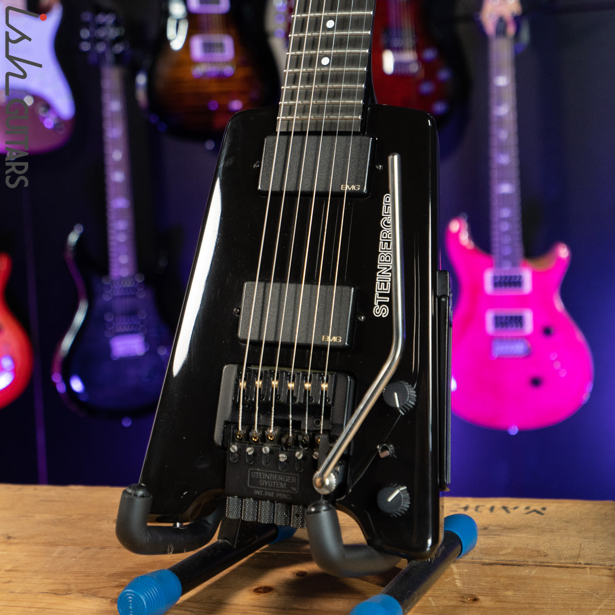 1989 Steinberger GL2T Trans Trem Guitar Black – Ish Guitars