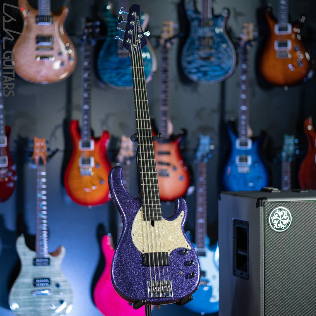 2001 Modulus Funk Unlimited FU5 Flea Bass FB5 - Rare Purple Glitter