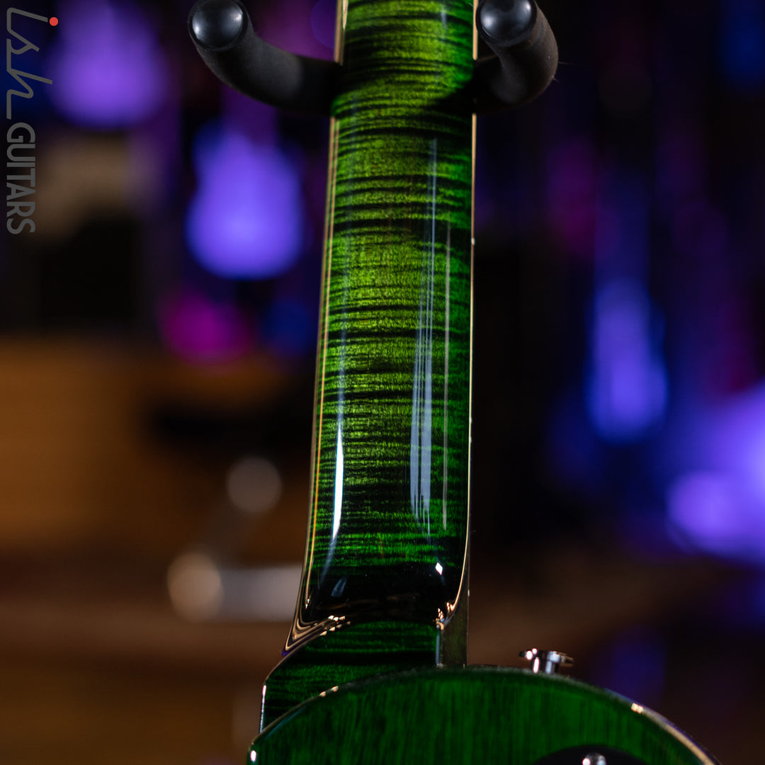 PRS Wood Library Tremonti Stoptail Jade w/ Green Burst 10 Top Quilt