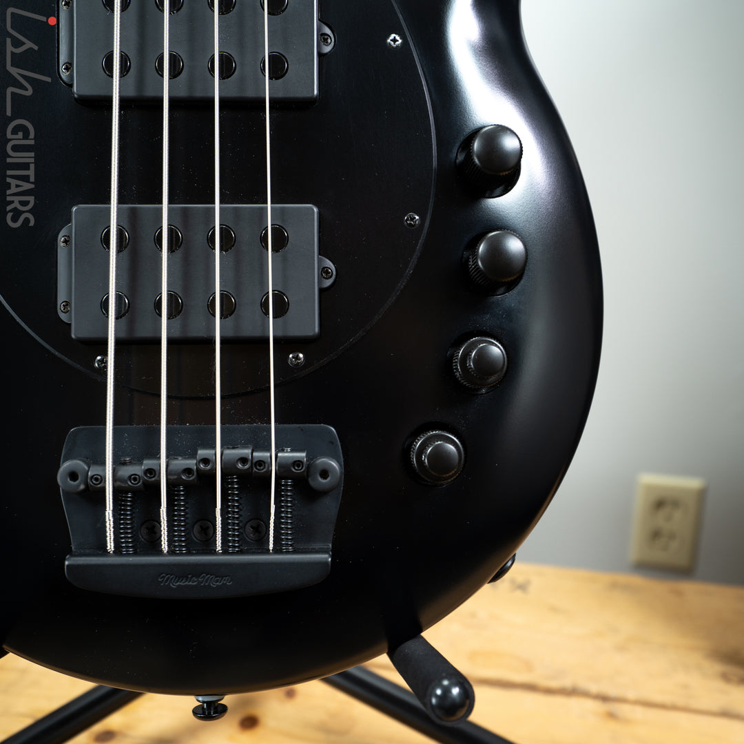 2019 Ernie Ball Music Man Bongo 4 HH Stealth Black