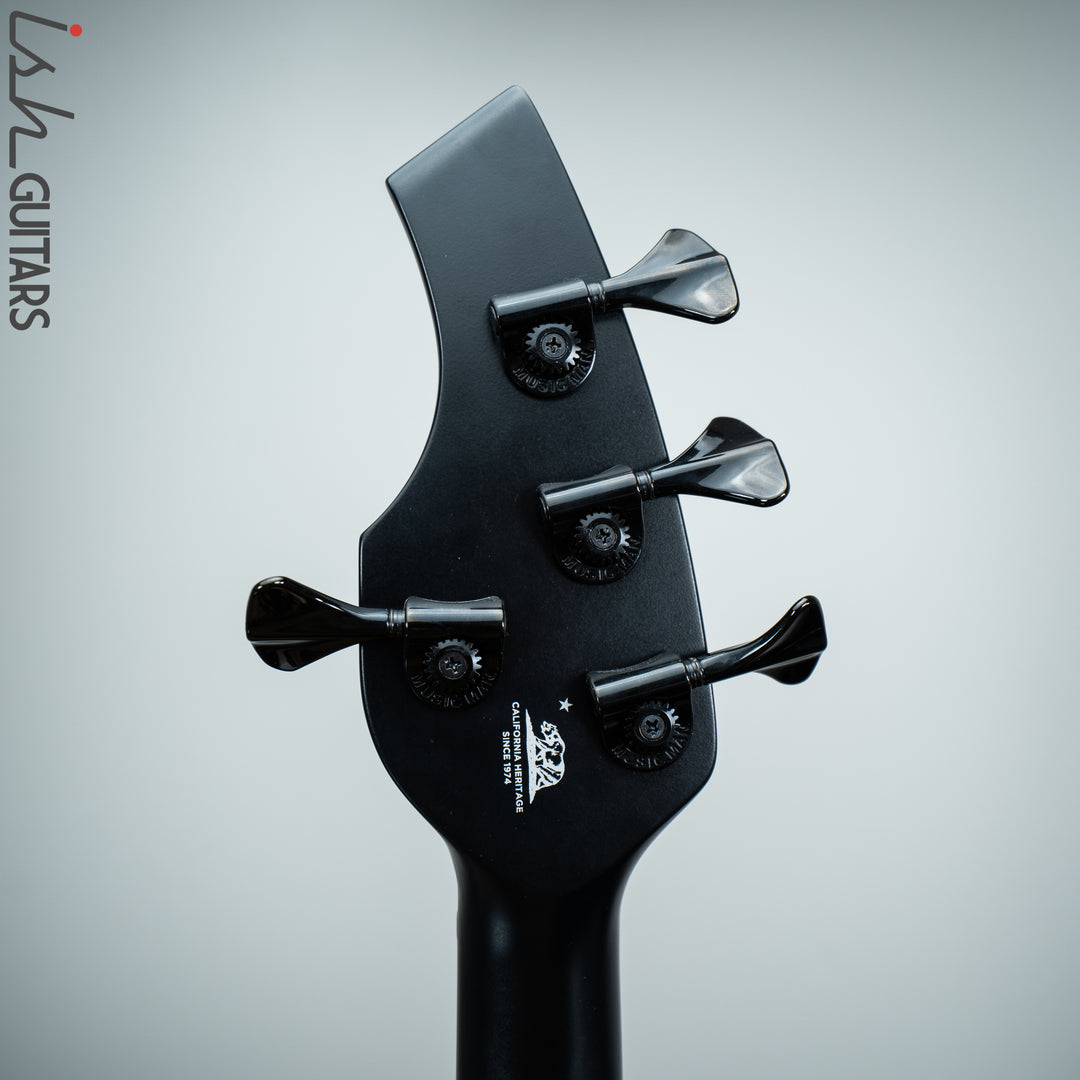 2019 Ernie Ball Music Man Bongo 4 HH Stealth Black