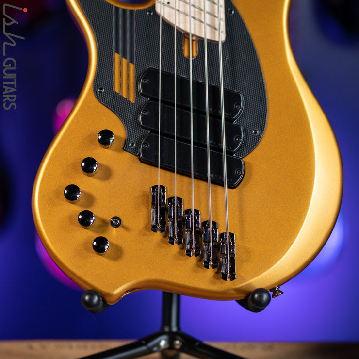 Dingwall NG-3 5-String Bass Left Handed Metallic Gold Matte