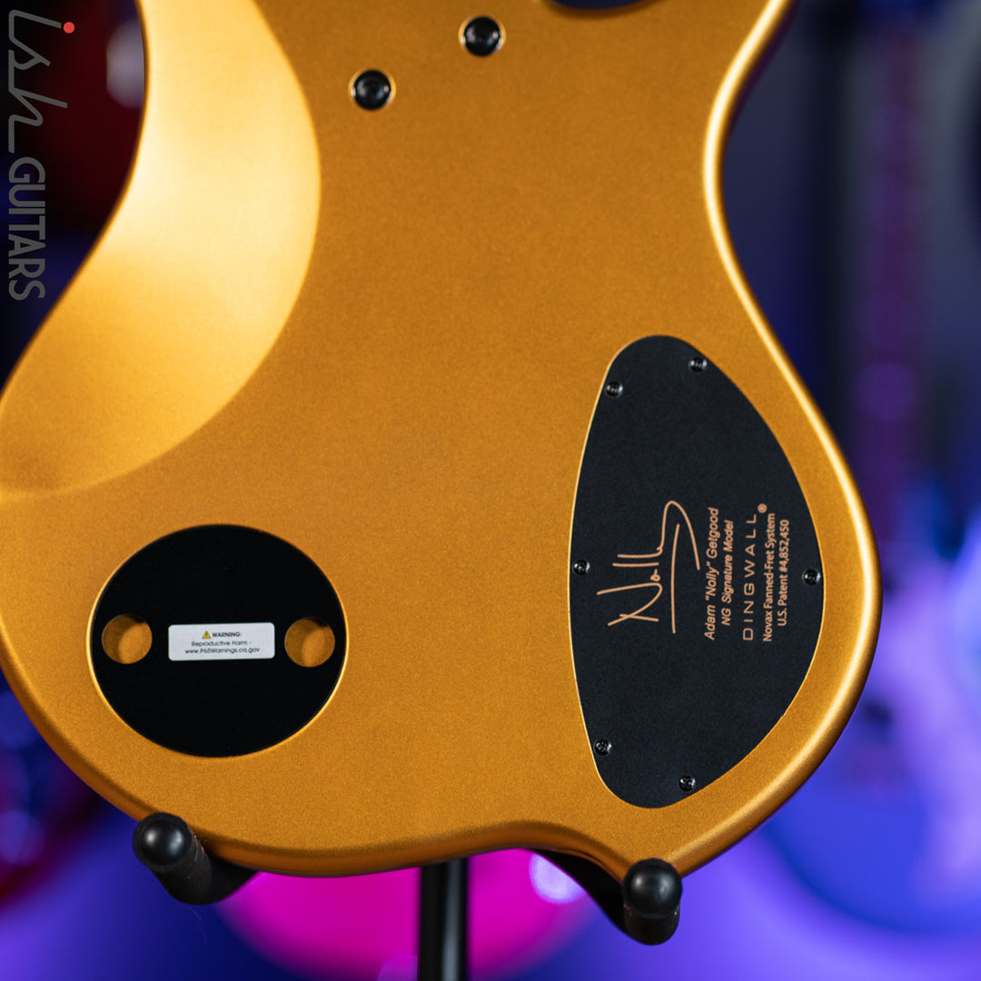 Dingwall NG-3 5-String Bass Left Handed Metallic Gold Matte