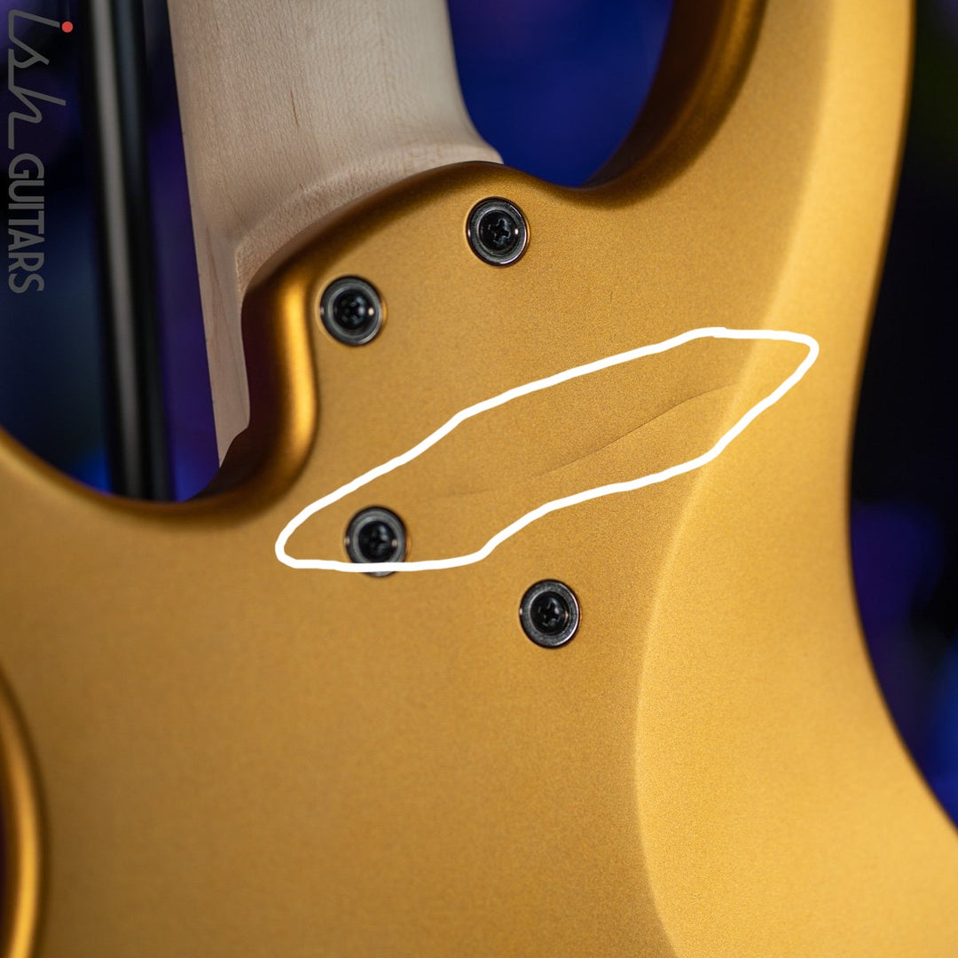 2021 Dingwall NG-3 5-String Bass Metallic Gold Matte B-Stock