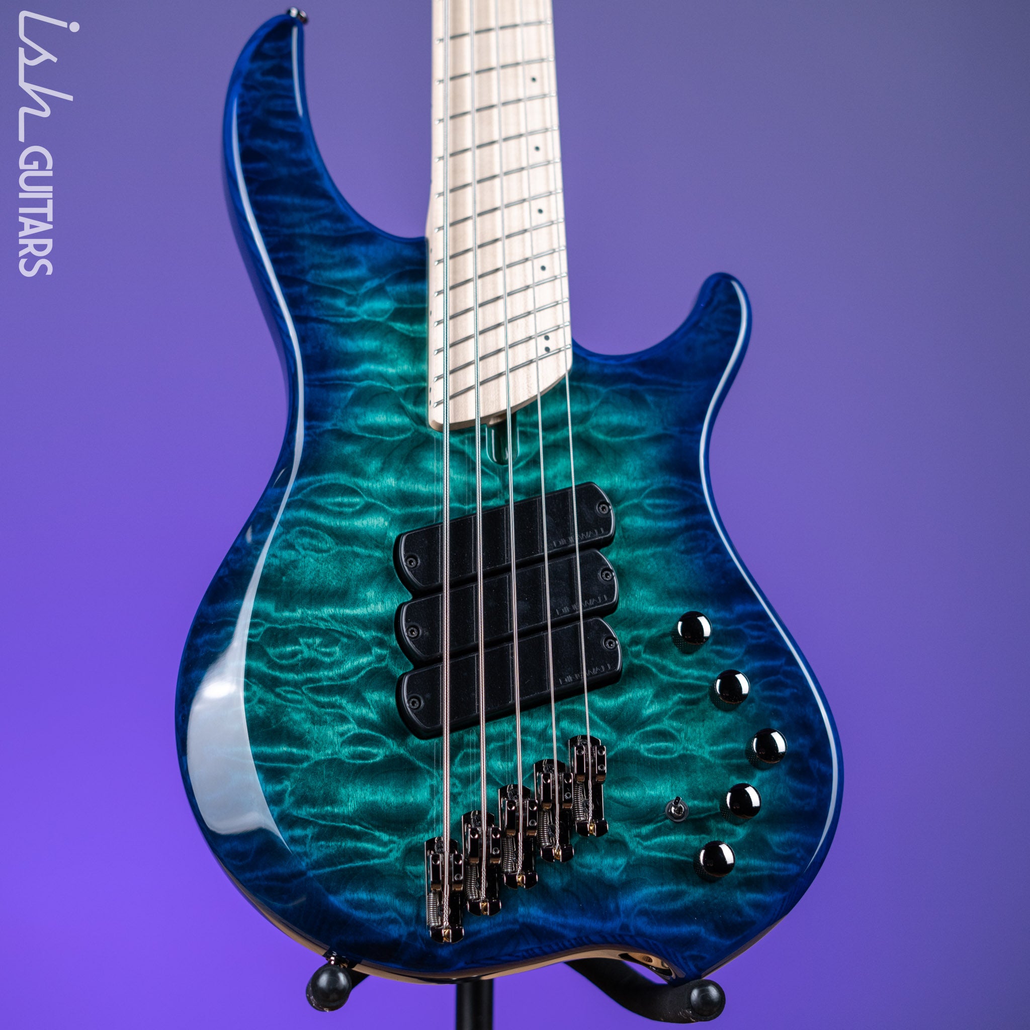 Dingwall Combustion 5-String Bass Whalepoolburst Gloss – Ish Guitars