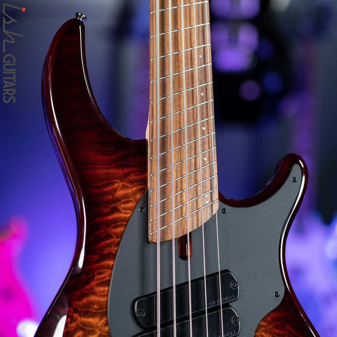 Dingwall Combustion 5-String Bass Vintageburst Pao Ferro Fretboard