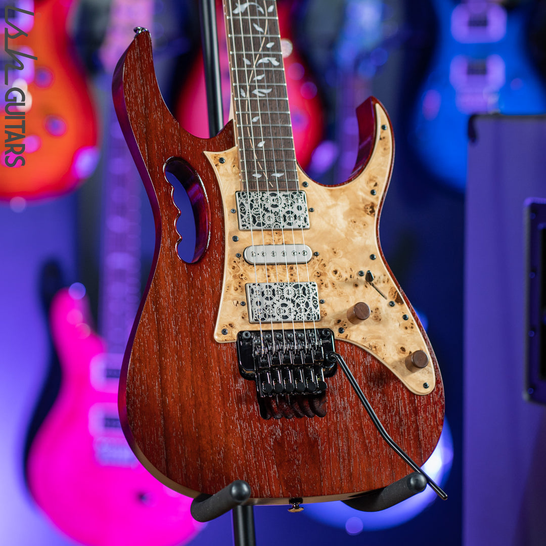 2018 Ibanez JEM77WDP Steve Vai Signature “Woody” Charcoal Brown Low Gloss