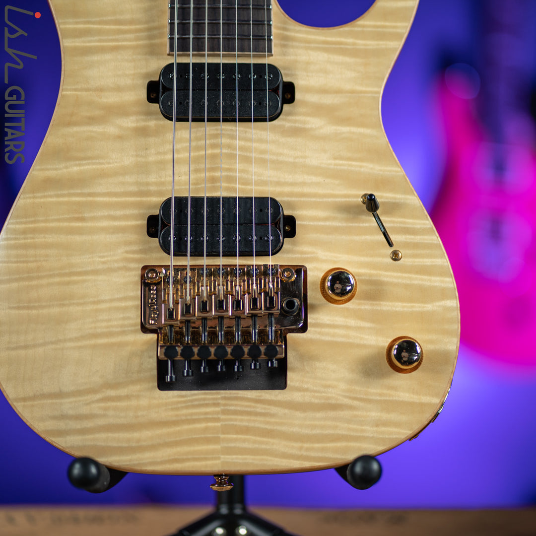 2020 Solar SB1.7FRFM 7-String Electric Guitar Flame Natural Matte
