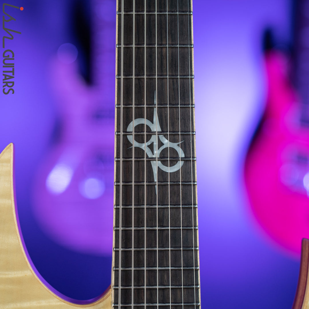 2020 Solar SB1.7FRFM 7-String Electric Guitar Flame Natural Matte