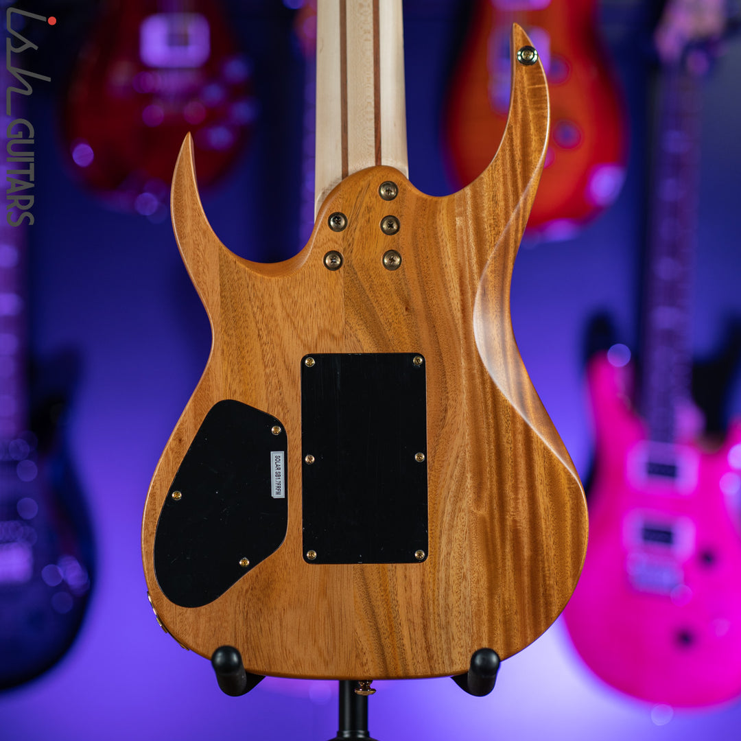 2020 Solar SB1.7FRFM 7-String Electric Guitar Flame Natural Matte