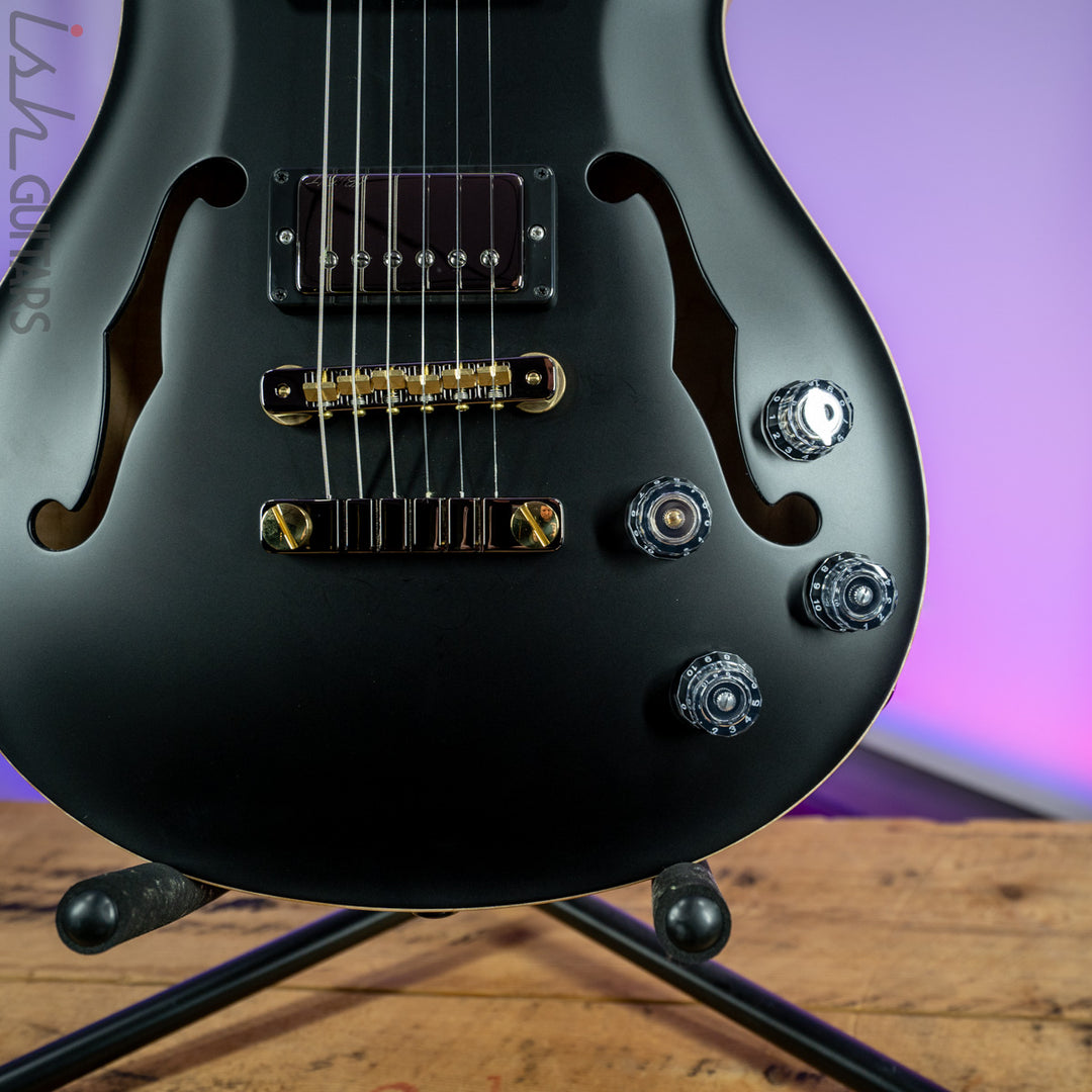 PRS McCarty 594 Hollowbody II Wood Library Satin Black Torrefied Maple Neck