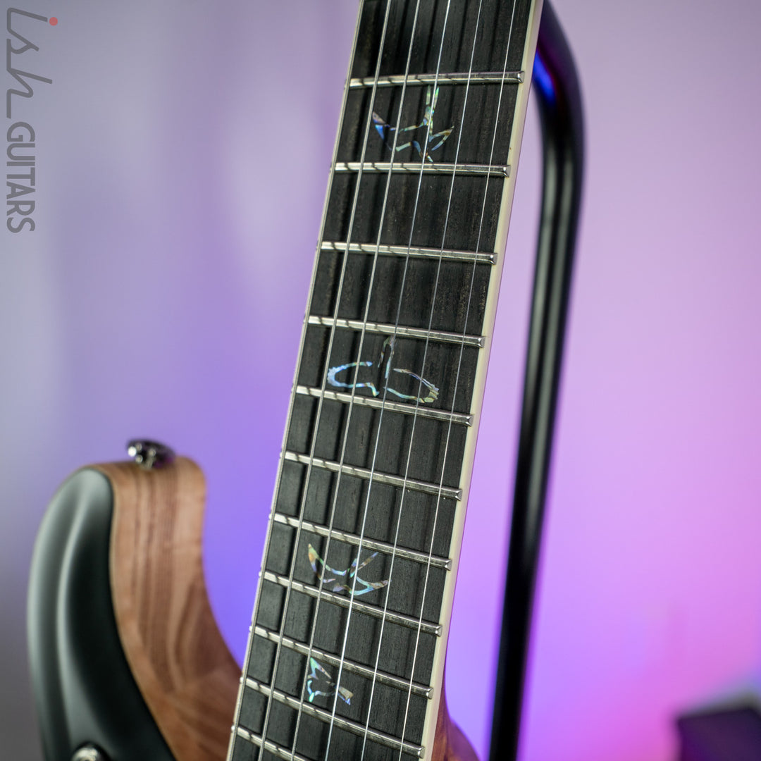 PRS McCarty 594 Hollowbody II Wood Library Satin Black Torrefied Maple Neck