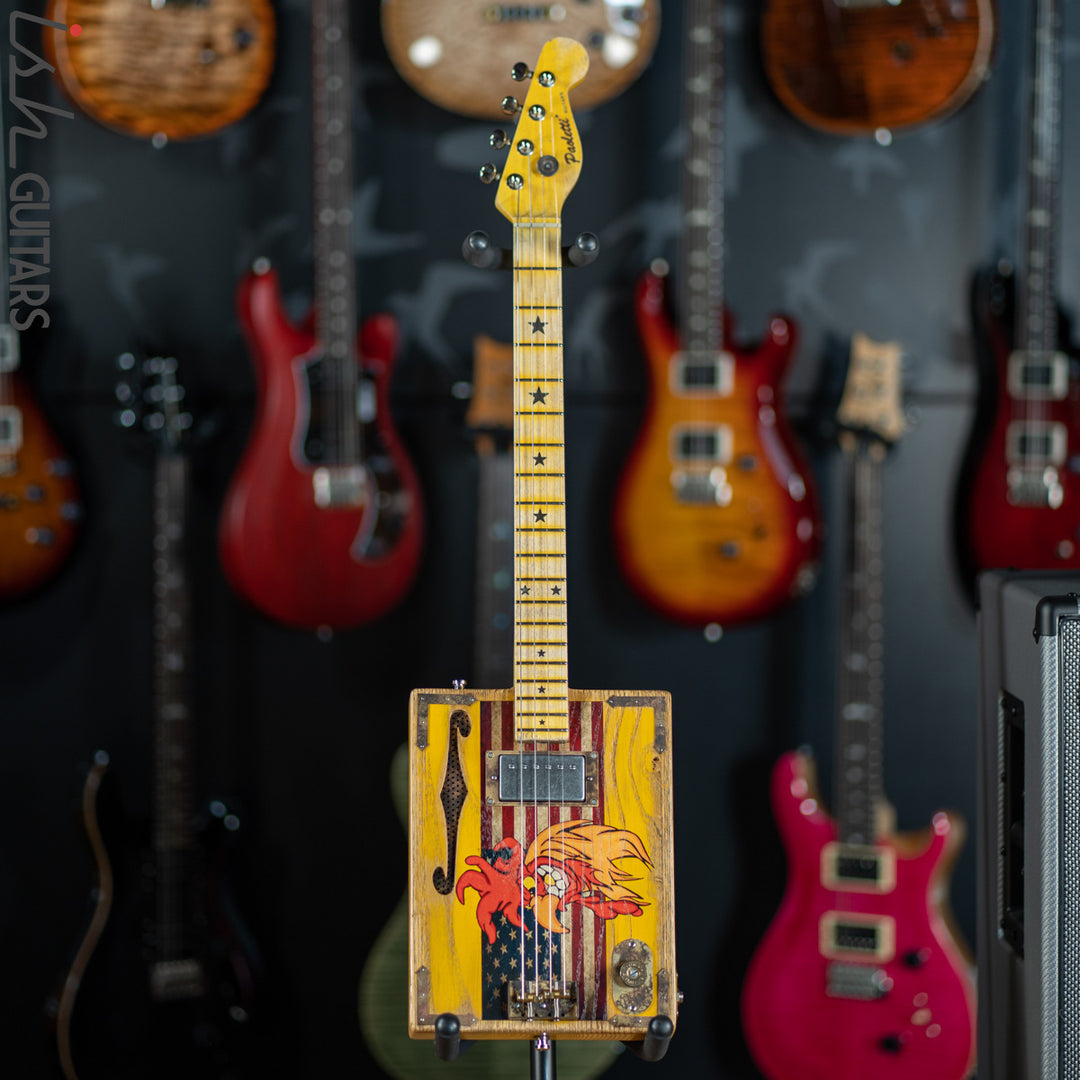 2019 Paoletti Rooster II Loft Series Christopher Ameruoso Cigar Box Guitar
