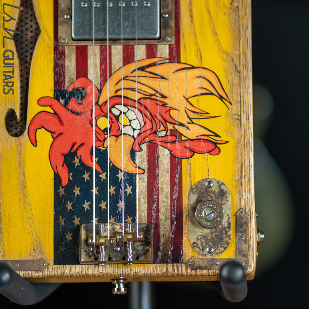 2019 Paoletti Rooster II Loft Series Christopher Ameruoso Cigar Box Guitar
