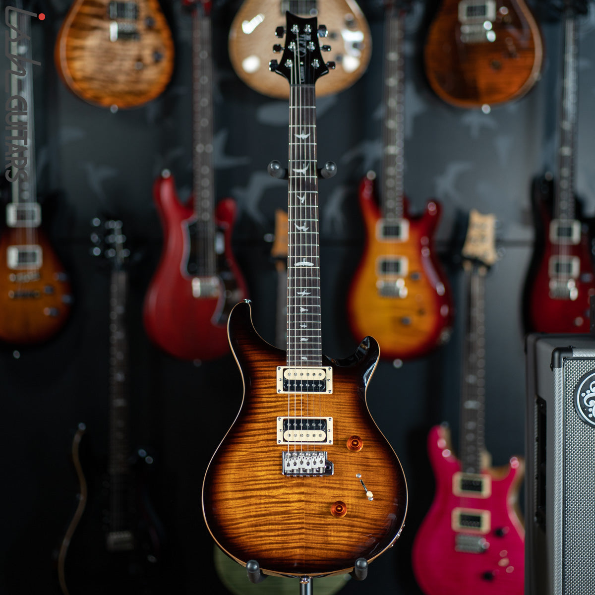 PRS SE Custom 24 Black Gold Sunburst Blemish – Ish Guitars