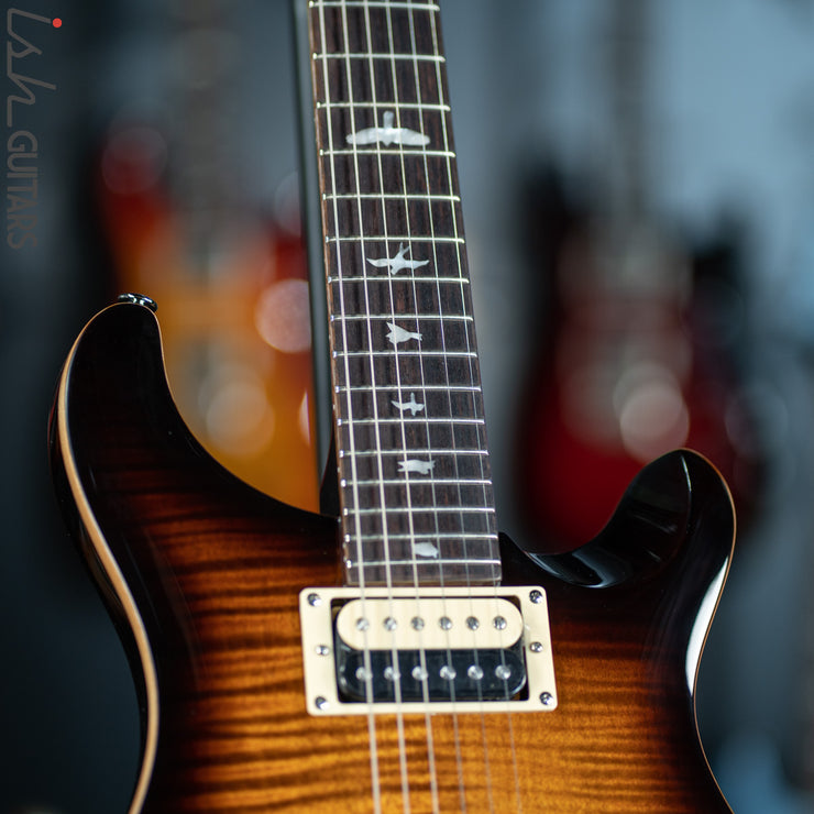 PRS SE Custom 24 Black Gold Sunburst Blemish