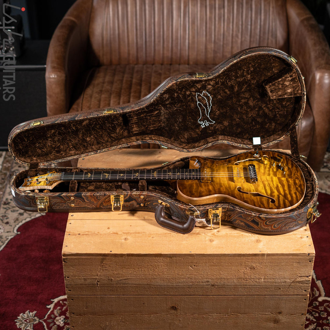 PRS Private Stock Singlecut Hollowbody II Piezo Dirty Blonde Glow