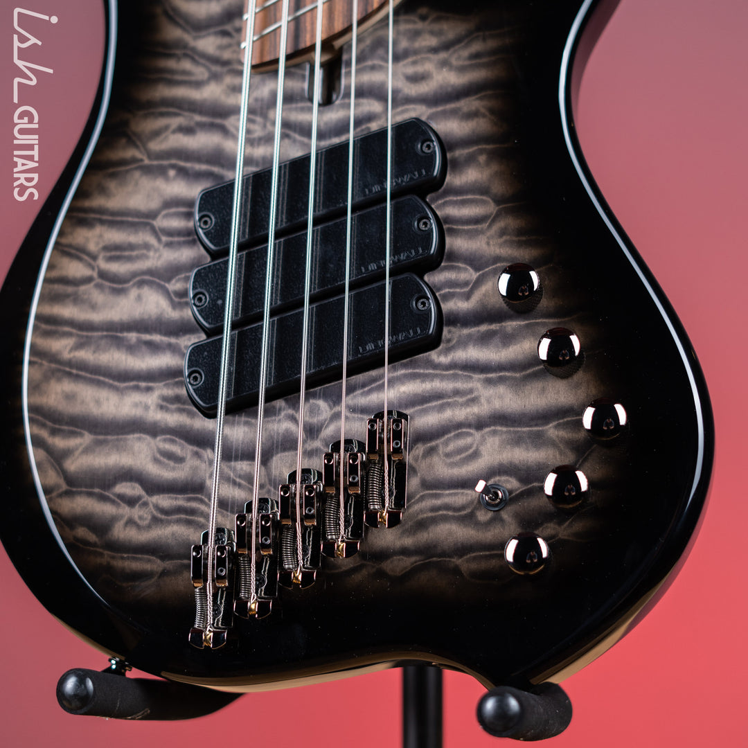 Dingwall Combustion 5-String Bass 2-Tone Blackburst Gloss Pau Ferro Fretboard