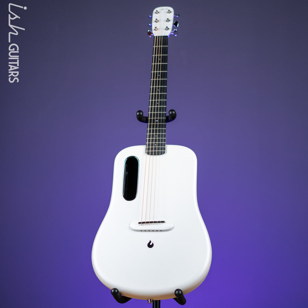 Lava Music Lava Me 3 Smart Acoustic Guitar 36" White w/ Ideal Bag