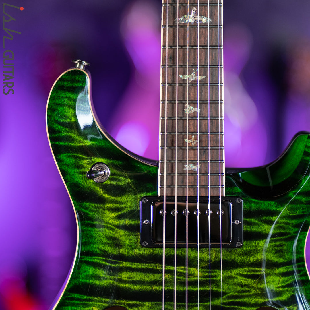 PRS McCarty 594 Hollowbody II Wood Library Jade Green Burst One-Piece Top &amp; Back!