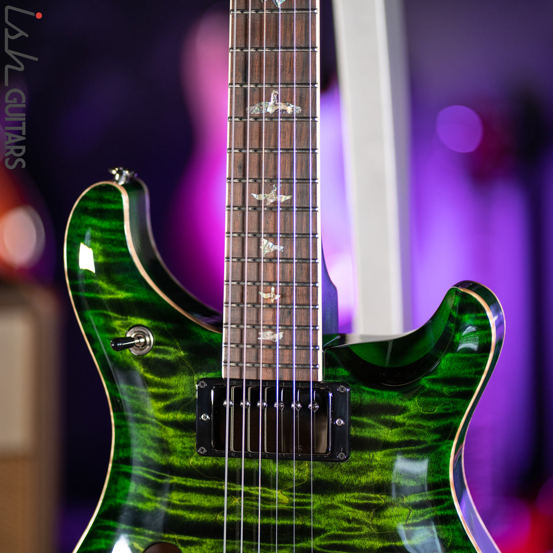 PRS McCarty 594 Hollowbody II Wood Library Jade Green Burst One-Piece Top &amp; Back!