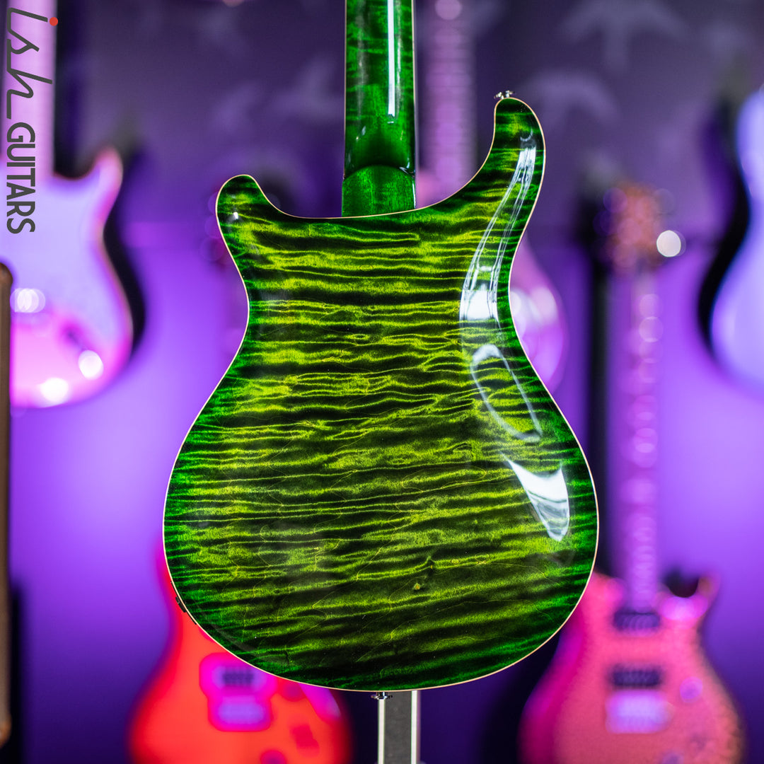 PRS McCarty 594 Hollowbody II Wood Library Jade Green Burst One-Piece Top &amp; Back!