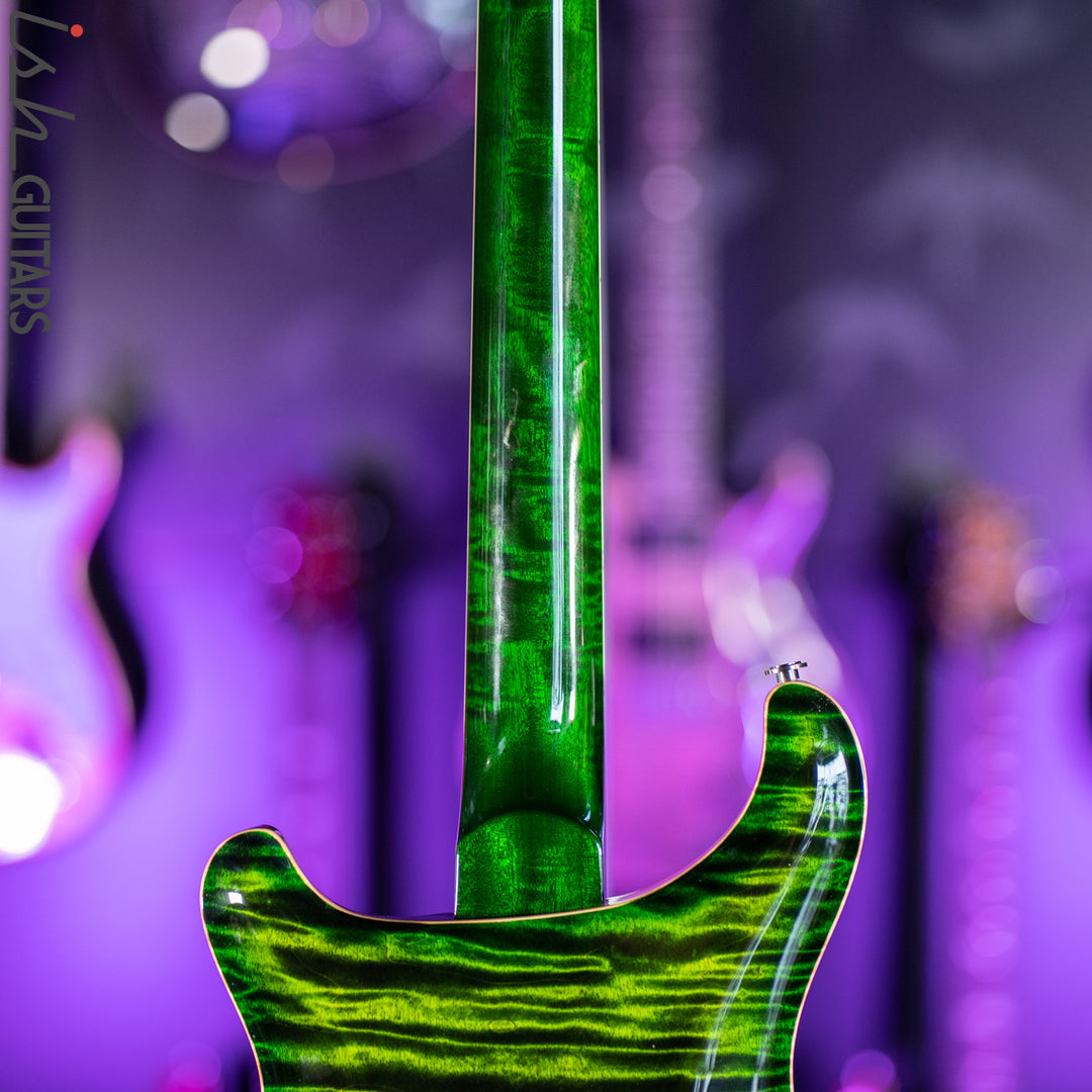 PRS McCarty 594 Hollowbody II Wood Library Jade Green Burst One-Piece Top &amp; Back!