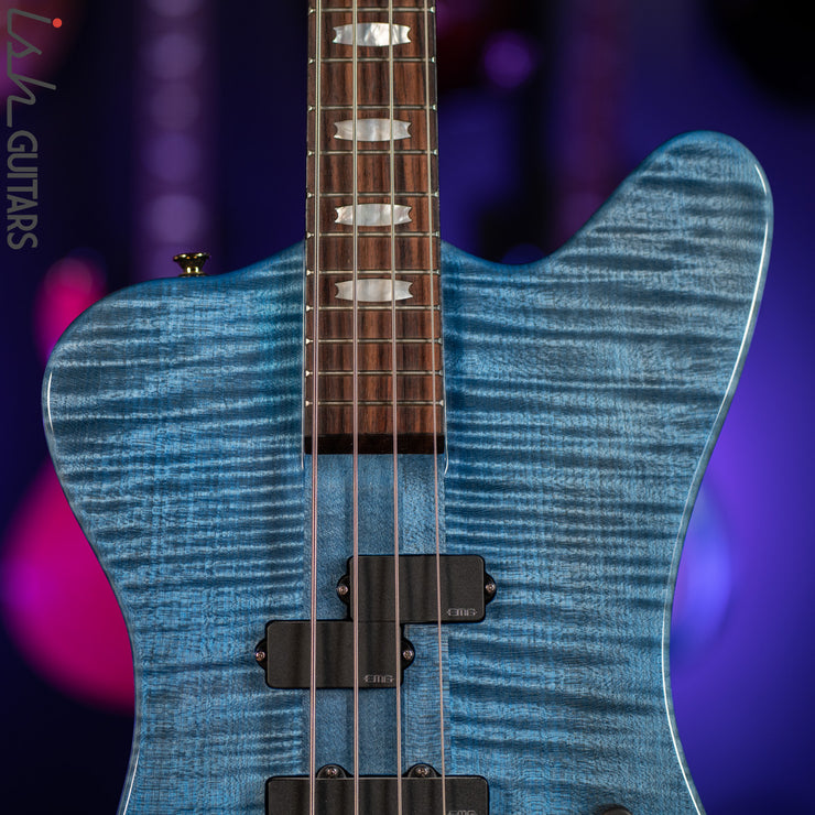 2021 Spector Euro 4X Black and Blue Gloss