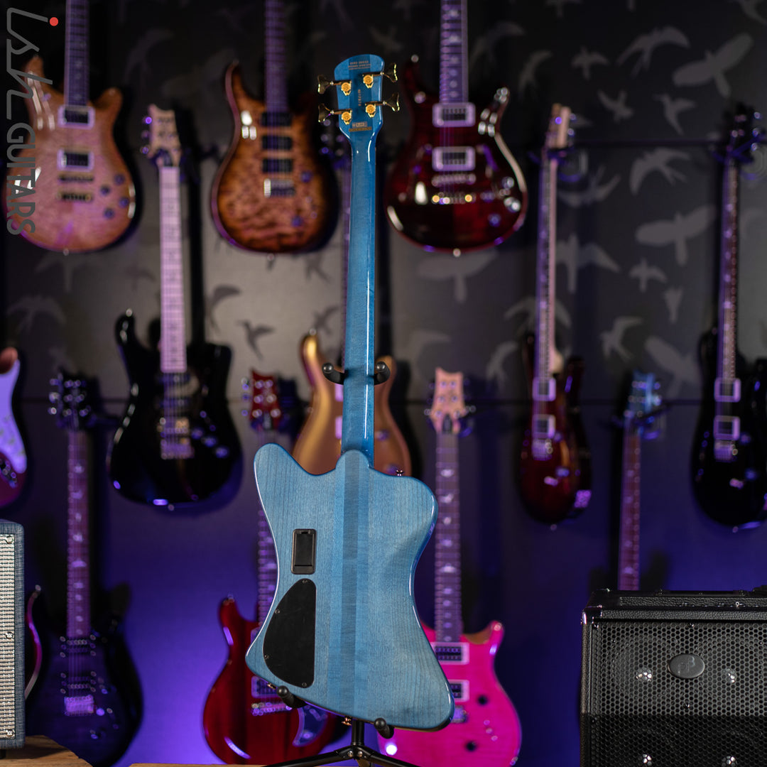 2021 Spector Euro 4X Black and Blue Gloss