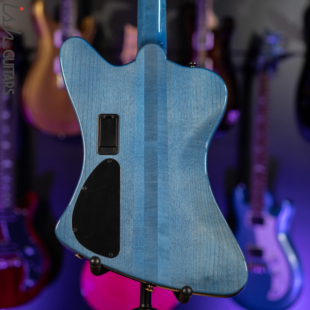 2021 Spector Euro 4X Black and Blue Gloss