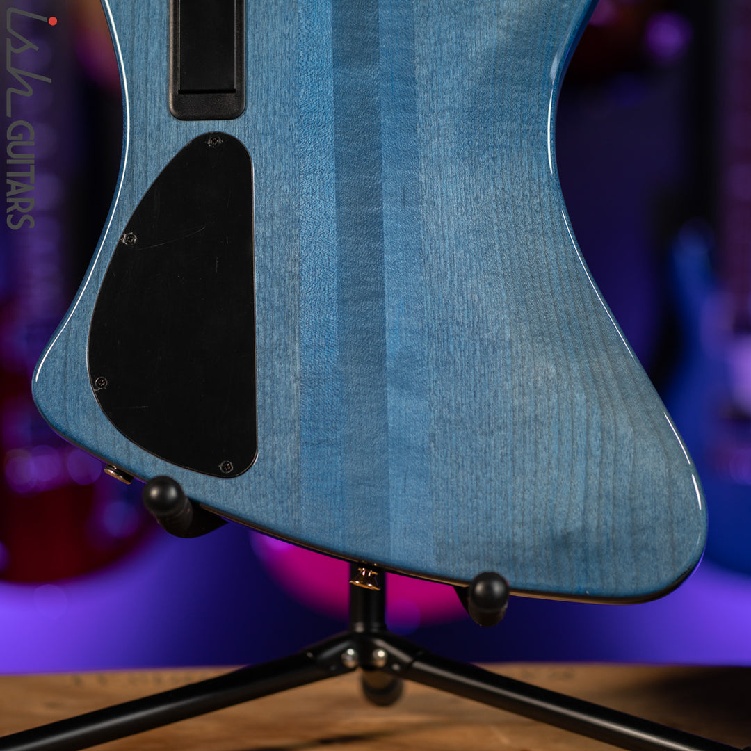 2021 Spector Euro 4X Black and Blue Gloss