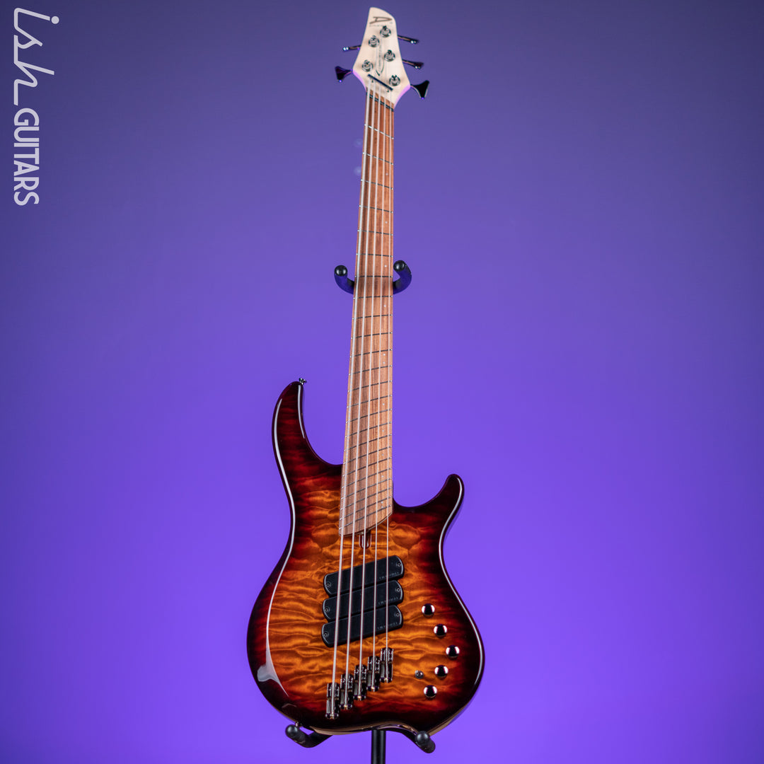 Dingwall Combustion 5-String Bass Vintageburst Gloss Pau