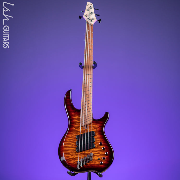 Dingwall Combustion 5-String Bass Vintageburst Gloss Pau