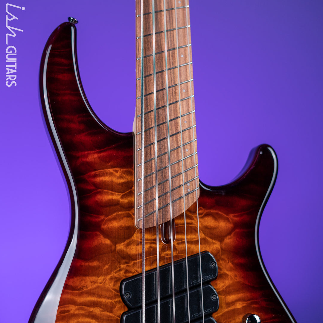 Dingwall Combustion 5-String Bass Vintageburst Gloss Pau Ferro Fretboard