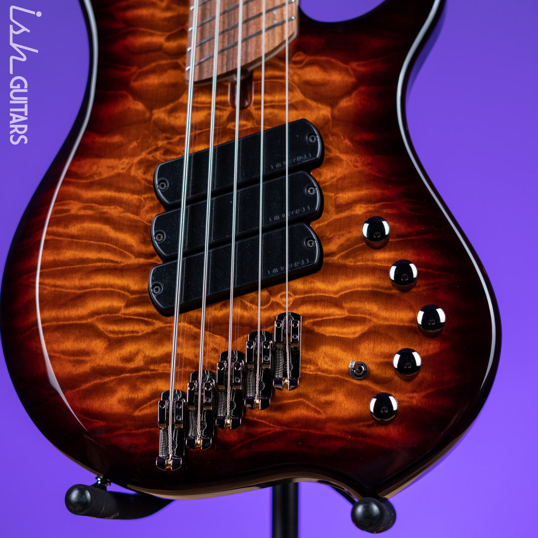 Dingwall Combustion 5-String Bass Vintageburst Gloss Pau Ferro Fretboard