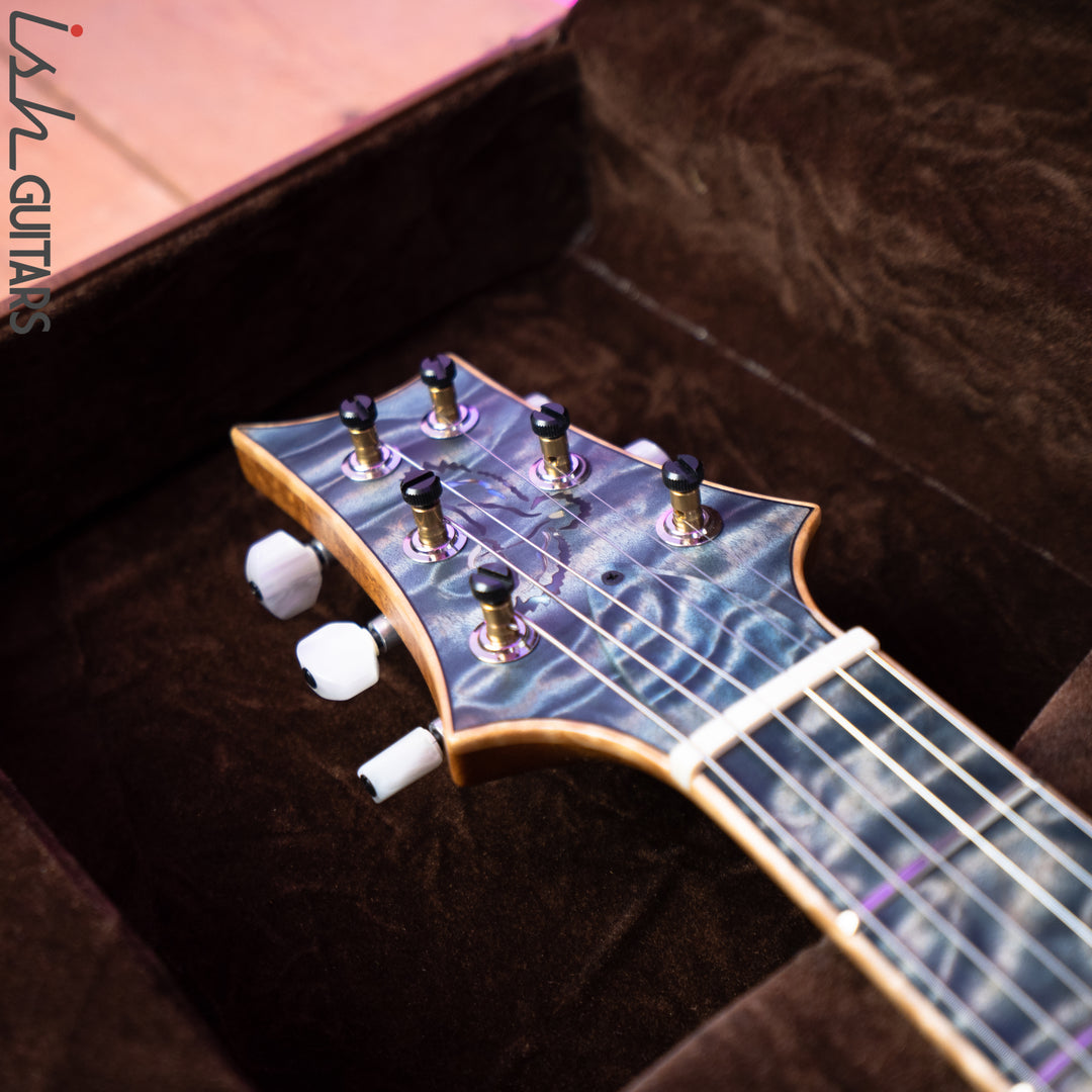 PRS Paul Reed Smith Private Stock 408 Semi Hollow Poplar Burl Triple Faded Indigo