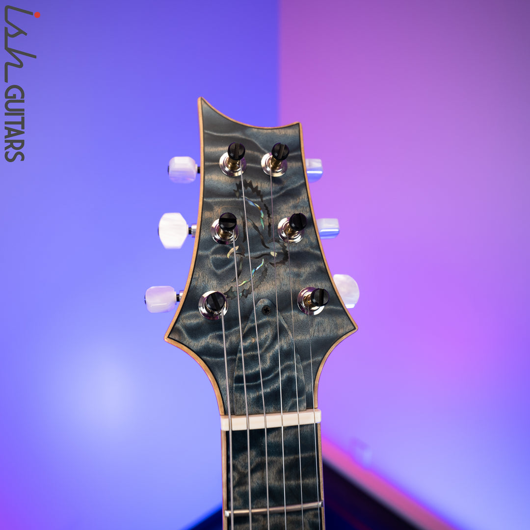 PRS Paul Reed Smith Private Stock 408 Semi Hollow Poplar Burl Triple Faded Indigo