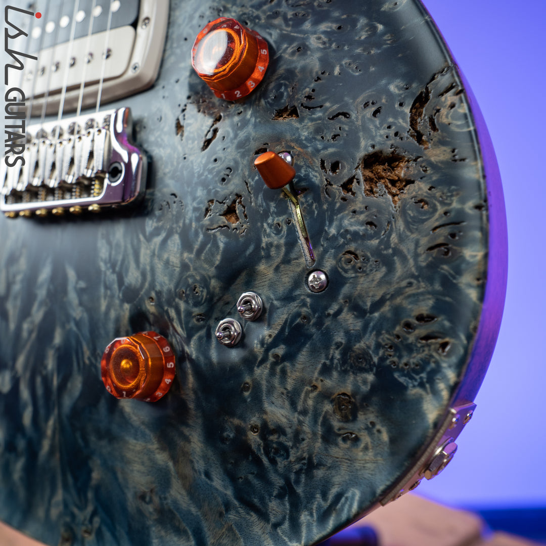 PRS Paul Reed Smith Private Stock 408 Semi Hollow Poplar Burl Triple Faded Indigo