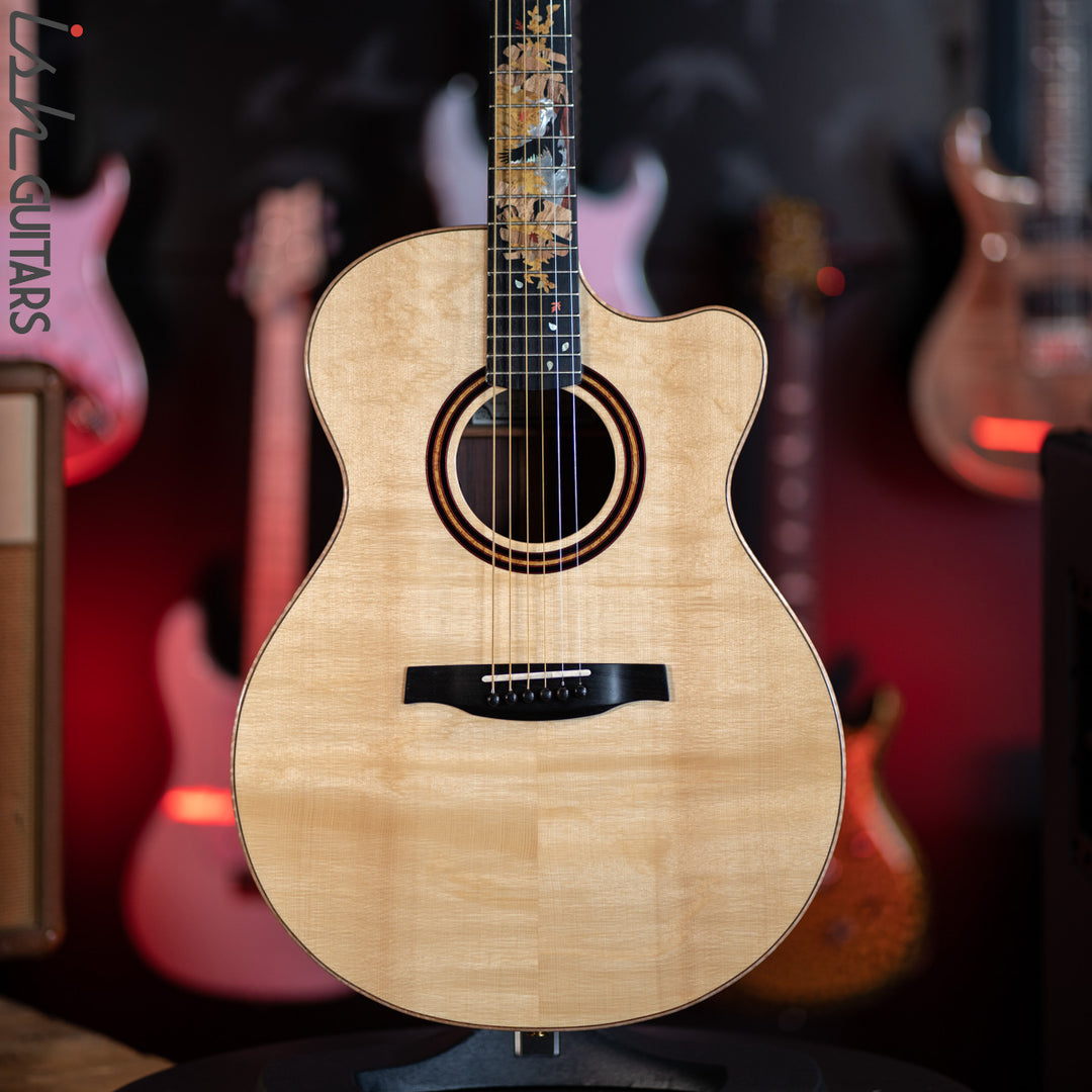 PRS Private Stock Angelus Acoustic Guitar Bear Claw Spruce Custom Inlay